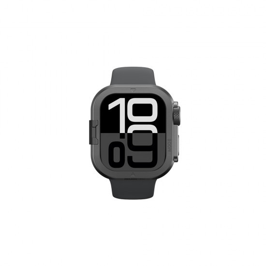 AmazingThing Titan Pro Metal Case for Apple Watch 11 46mm Aluminum - Black