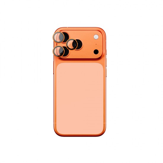AmazingThing Lens Glass for iPhone 17 Pro / Pro Max - with Orange Frame