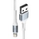 3mk 3mk Cable 3mk Hyper Cable N-SERIES USB-A / Lightning 2m 5V/2.4A 12W / white 3mk 3mk Cable 3mk Hyper Cable N-SERIES USB-A / Lightning 2m 5V/2.4A 12W / white