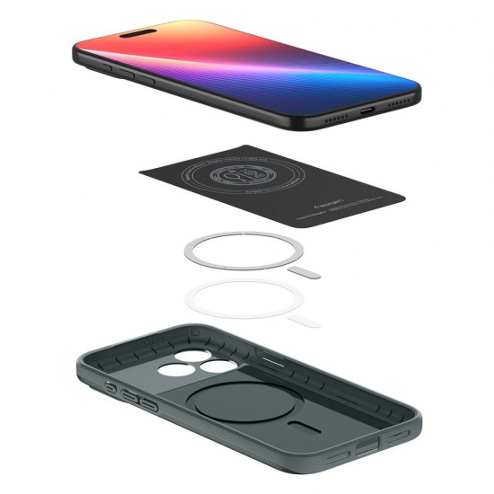 Spigen Thin Fit MagSafe Case for iPhone 17 Pro Max - Green Spigen Thin Fit MagSafe Case for iPhone 17 Pro Max - Green