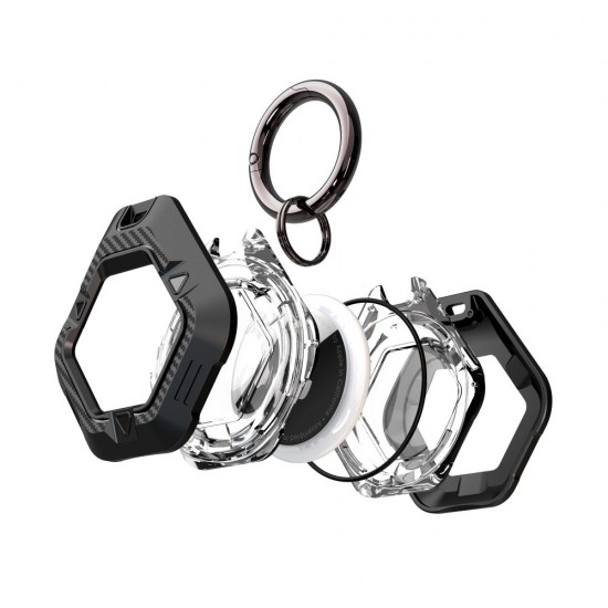 Tech-Protect Defense Case for Apple AirTag 1/2 - Black