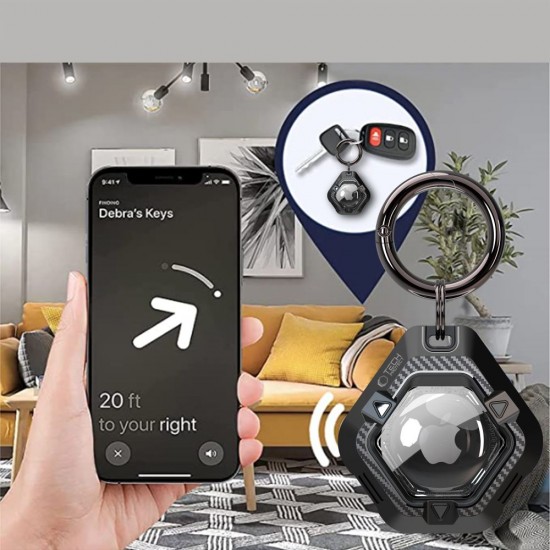 Tech-Protect Defense Case for Apple AirTag 1/2 - Black