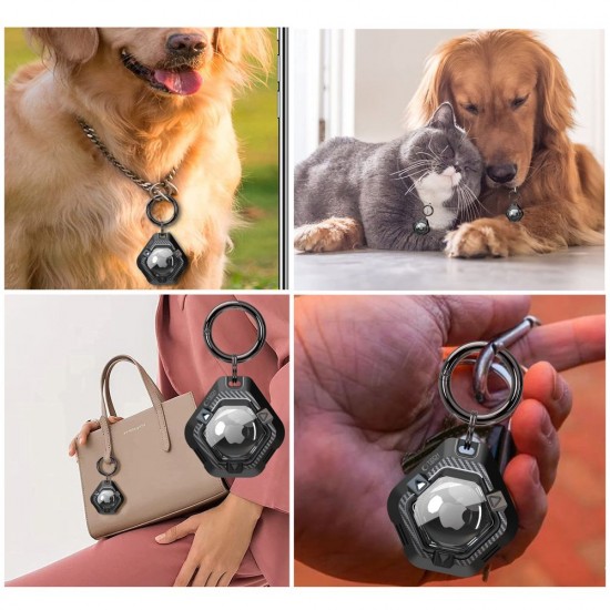 Tech-Protect Defense Case for Apple AirTag 1/2 - Black