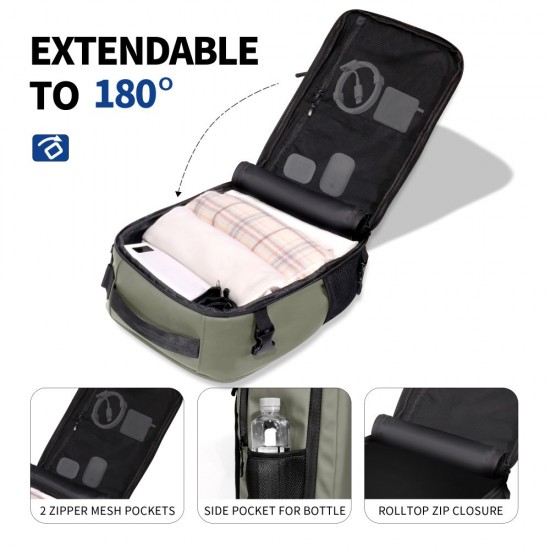 Tech-Protect Defender S50 Backpack for Ryanair & Wizzar, 20L Laptop - Olive