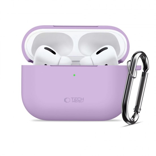 Tech-Protect Silicone Hook Case for AirPods Pro - Purple