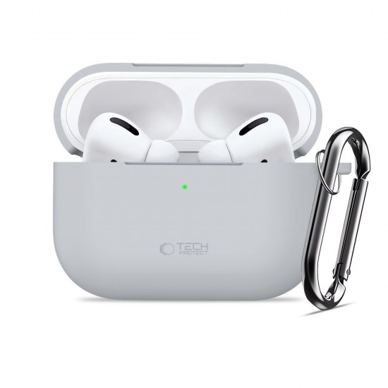 Tech-Protect Silicone Hook Case for AirPods Pro - Gray