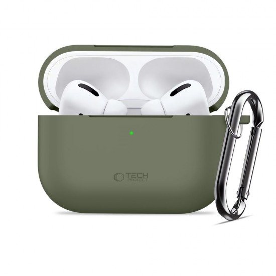 Tech-Protect Silicone Hook Case for AirPods Pro - Olive