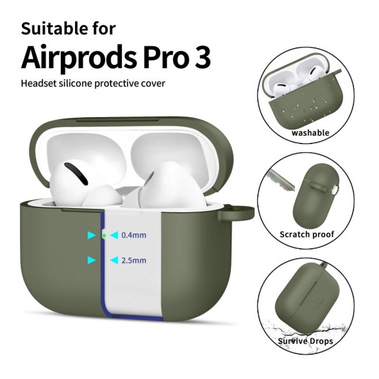 Tech-Protect Silicone Hook Case for AirPods Pro - Olive