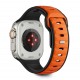 Tech-Protect IconBand Line Strap for Apple Watch 44 / 45 / 46 / 49 mm - Black and Orange