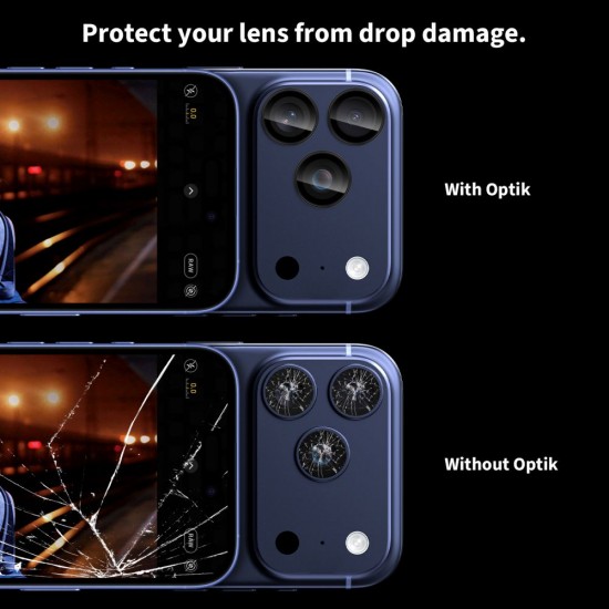 Tech-Protect Camring Fit+ Camera Cover for iPhone 14 Pro / Max / 15 Pro / Max / 16 Pro / Max / 17 Pro / Max - Blue