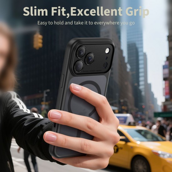 Tech-Protect Magpeak Magsafe CC Case for iPhone 17 Pro - Matte Black