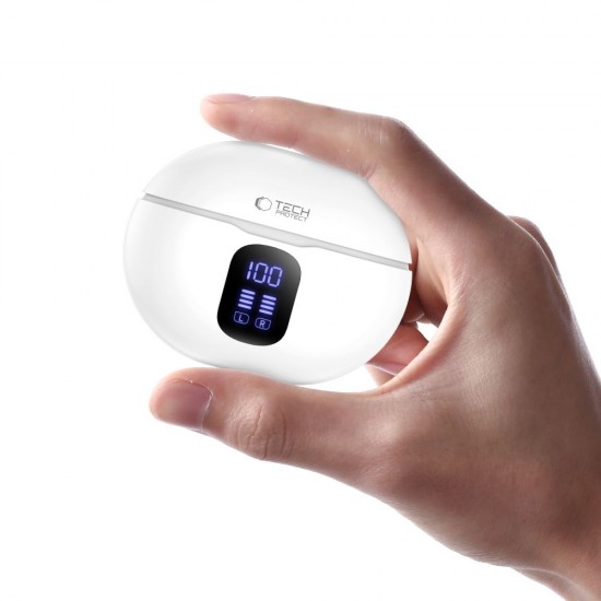 Tech-Protect UltraBoost TWS Pro G2 Headphones - White