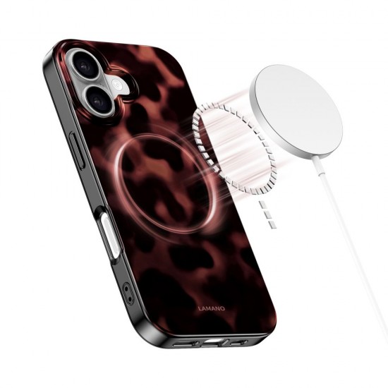 Tech-Protect Lamano MagSafe case for iPhone 17 - black and red