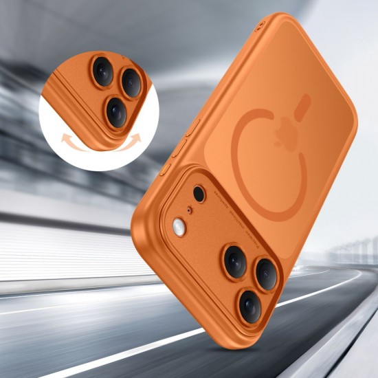 Tech-Protect Magpeak Magsafe CC Case for iPhone 17 Pro Max - Matte Orange