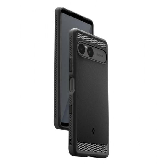 Spigen Rugged Armor Case for Sony Xperia 10 VII - Matte Black