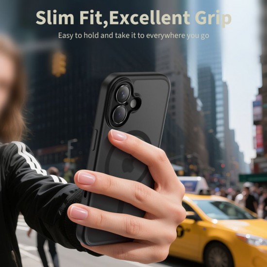 Tech-Protect Magpeak Magsafe CC Case for iPhone 17 - Matte Black