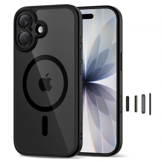 Tech-Protect Magpeak Magsafe CC Case for iPhone 17 - Clear Black