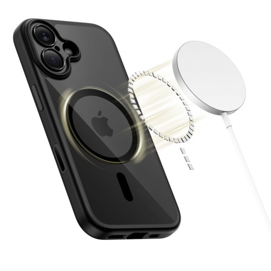 Tech-Protect Magpeak Magsafe CC Case for iPhone 17 - Clear Black