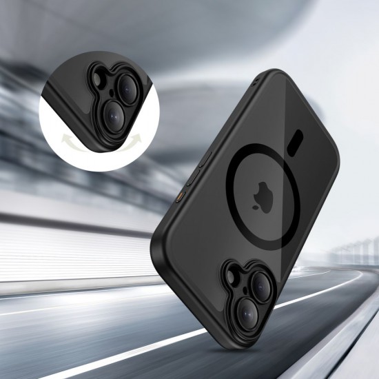 Tech-Protect Magpeak Magsafe CC Case for iPhone 17 - Clear Black