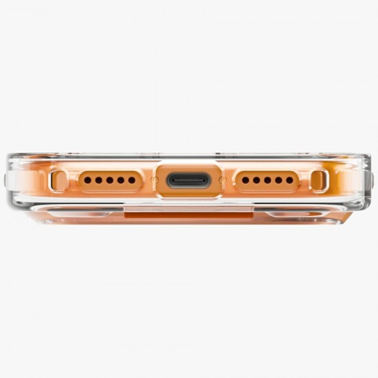 Uniq Heldro Air Case for iPhone 17 Pro Max Magclick Charging - Orange