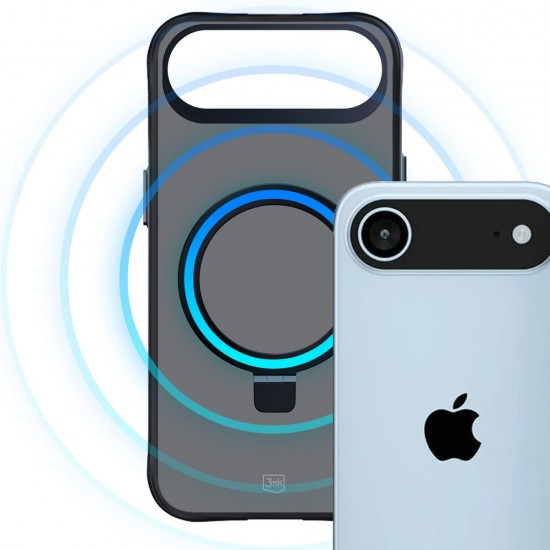 3mk Smoke Case Mag&Stand for iPhone Air - Black