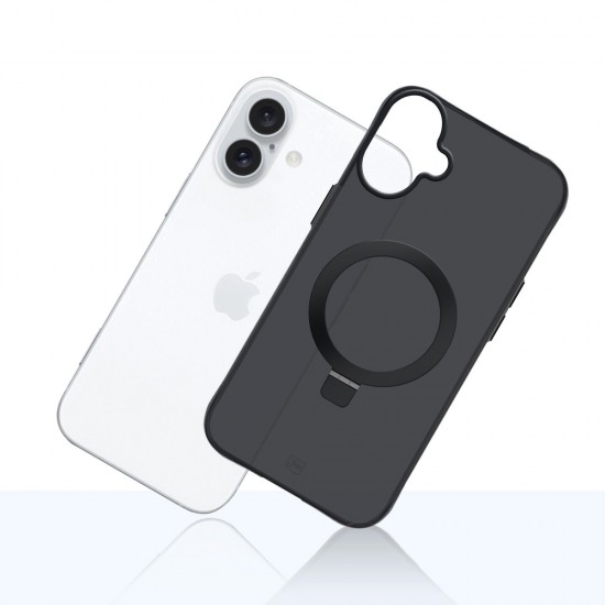 3mk Smoke Case Mag&Stand for iPhone 17 - black