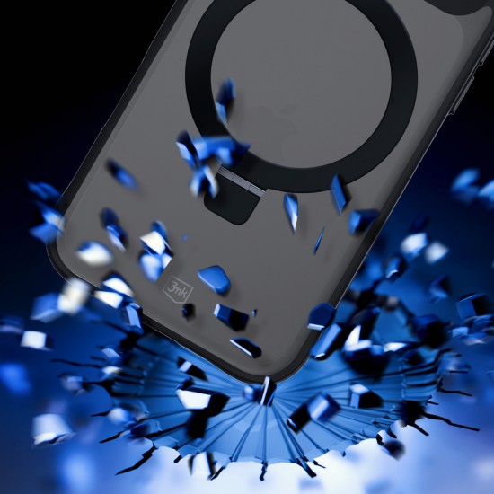 3mk Smoke Case Mag&Stand for iPhone 17 Pro - Black