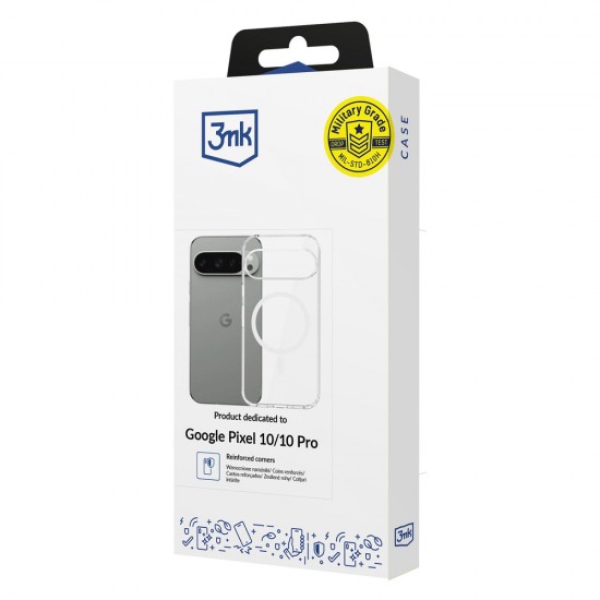 3mk Armor MagCase for Google Pixel 10 / Google Pixel 10 Pro - Transparent