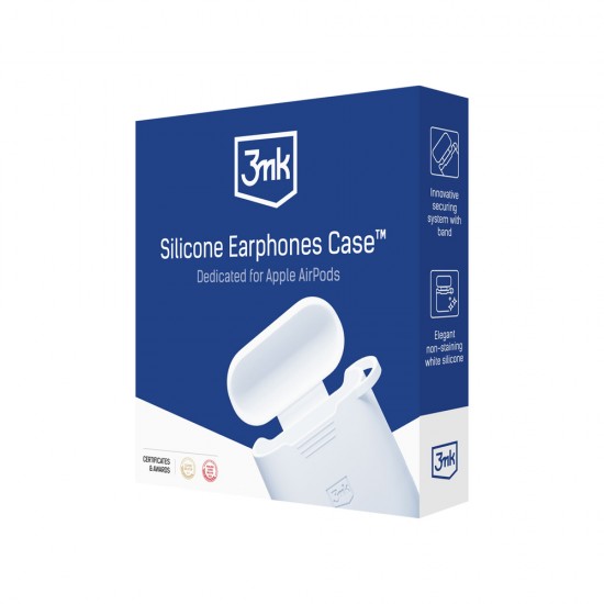 3mk Silicone AirPods Case for AirPods Pro 3 - White