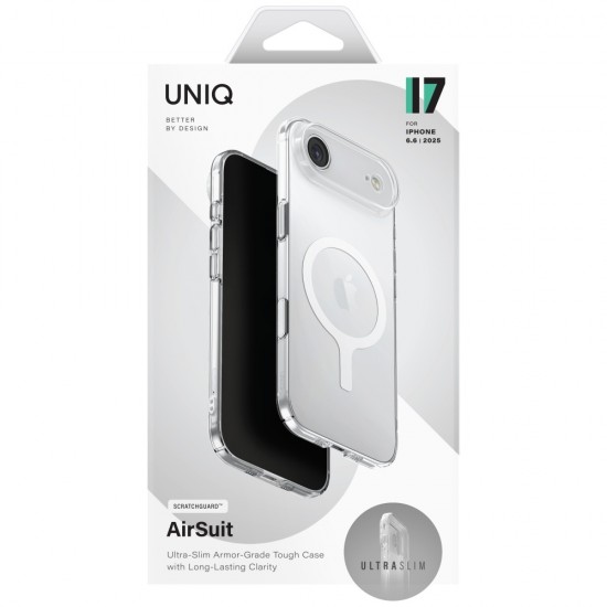 Uniq Airsuit Case for iPhone 17 Air Magclick Charging - Transparent