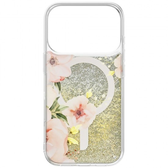 Uniq Coehl Fleurette Magnetic Charging Case for iPhone 17 Pro - Transparent