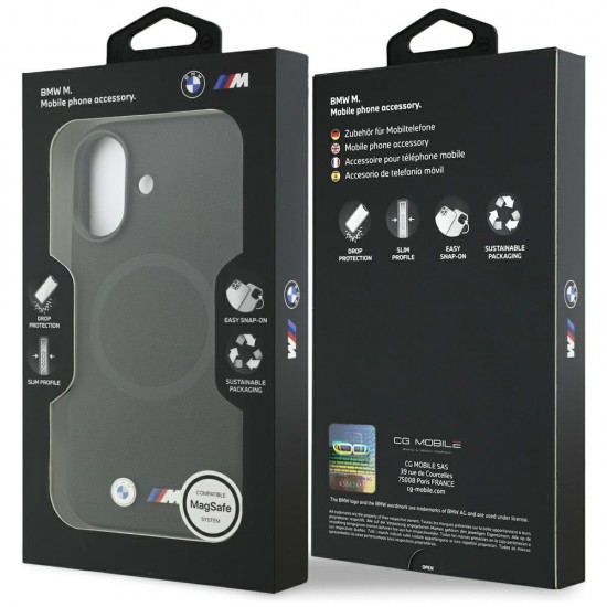BMW M FW Metal Logo MagSafe Case for iPhone 17 - Black