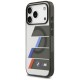 BMW M IML Metal Buttons Tricolor Lines MagSafe Case for iPhone 17 Pro - Gray