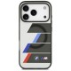 BMW M IML Metal Buttons Tricolor Lines MagSafe Case for iPhone 17 Pro - Gray