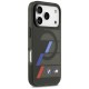 BMW M IML Metal Buttons Tricolor Lines MagSafe Case for iPhone 17 Pro - Black