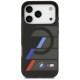 BMW M IML Metal Buttons Tricolor Lines MagSafe Case for iPhone 17 Pro Max - Black