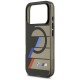 BMW M IML Metal Buttons Tricolor Lines MagSafe Case for iPhone 17 Pro Max - Black