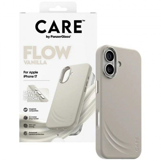 CARE by PanzerGlass FLOW MagSafe Case for iPhone 17 - Beige