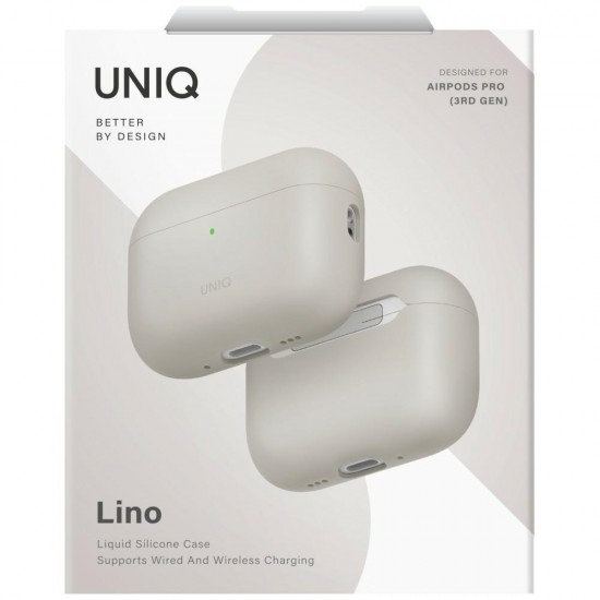 Uniq Lino Silicone Case for AirPods Pro - Beige