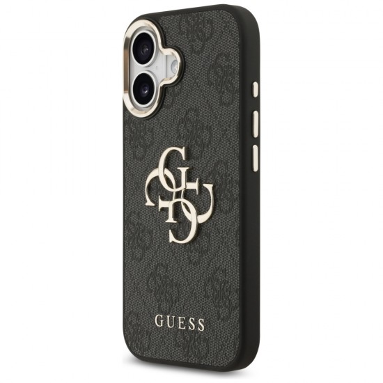 Guess 4G Big 4G Classic Logo Case for iPhone 17 - Black and Gold