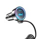 Joyroom JR-CL07 72W 3-in-1 Car Charger with 1.6m USB-C Cable – Black