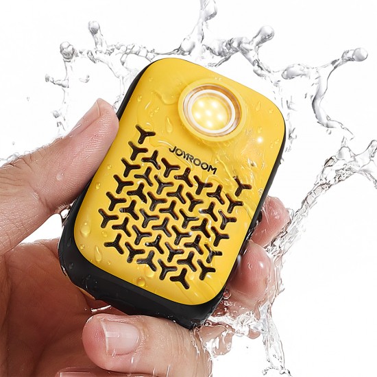 Joyroom Maya JR-MS03 portable Bluetooth speaker with built-in flashlight, resistant - yellow