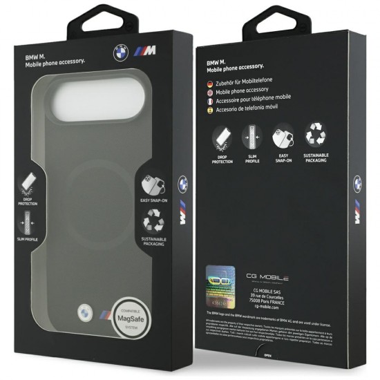 BMW M FW Metal Logo MagSafe Case for iPhone Air - Black