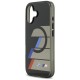 BMW M IML Metal Buttons Tricolor Lines MagSafe Case for iPhone 17 - Black