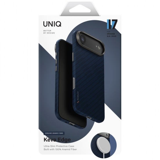 Uniq Keva EDGE Magclick Charging Case for iPhone Air - Blue