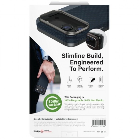 Uniq Keva EDGE Magclick Charging Case for iPhone Air - Blue