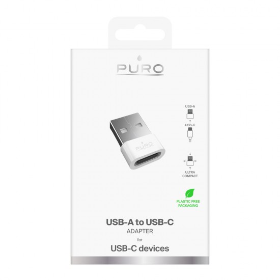 Puro USB-C - USB-A Adapter - White