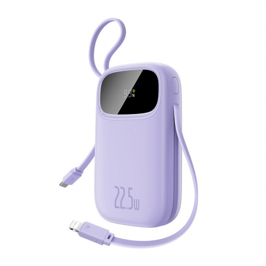 Baseus EnerFill FC21 Qpow 3 Ultra 20000mAh 22.5W Powerbank with Digital Display and Cable Included - Purple