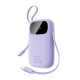 Baseus EnerFill FC21 Qpow 3 Ultra 20000mAh 22.5W Powerbank with Digital Display and Cable Included - Purple