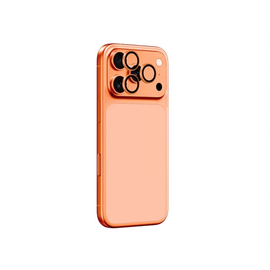 AmazingThing AR Sapphire Camera Lens Glass for iPhone 17 Pro / Pro Max - with Orange Frame